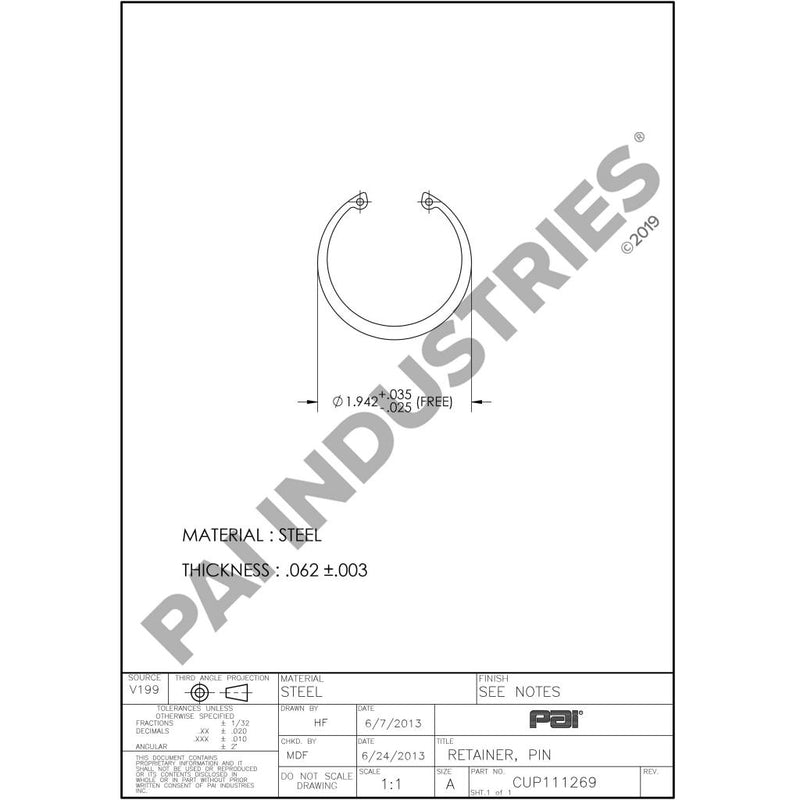 RETAINER 3901996