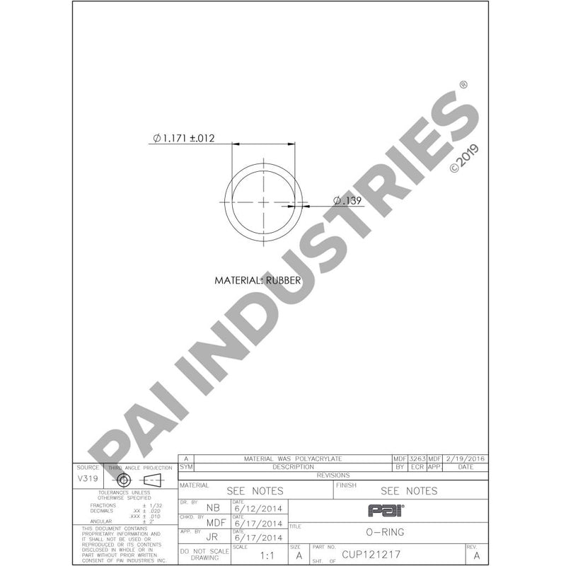 O-RING 212161