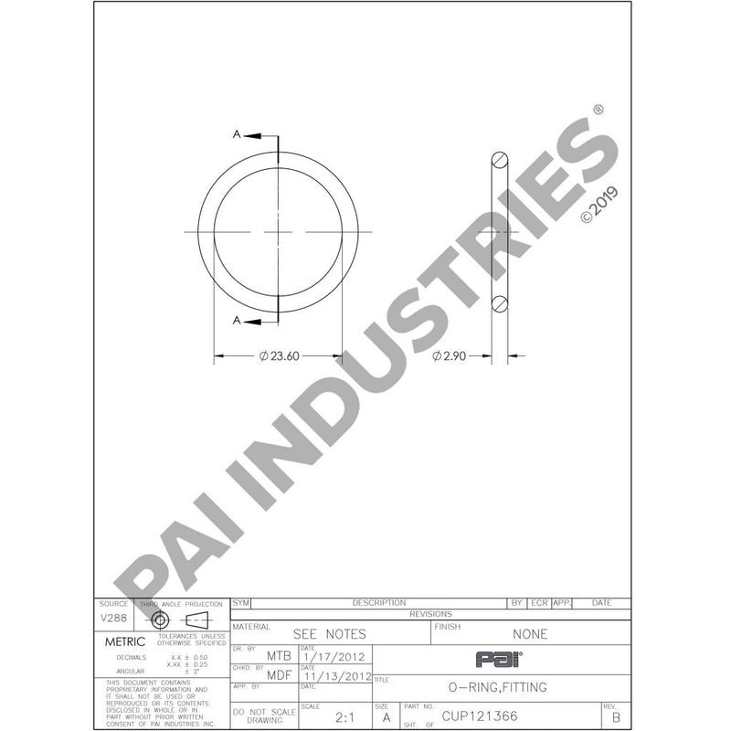 O-RING 3678606