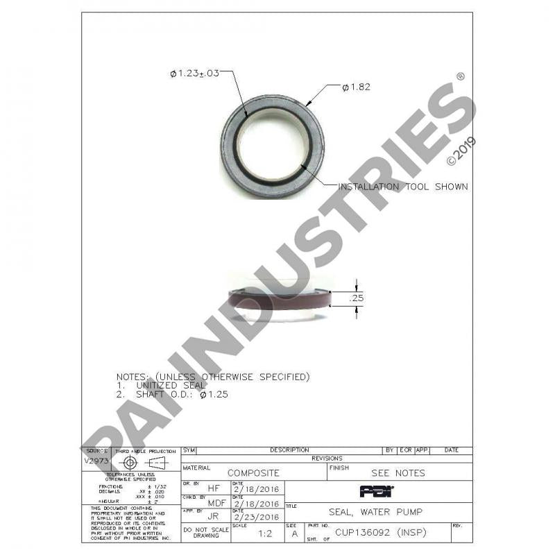 WATER PUMP SEAL 3003353