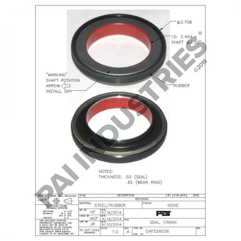 CRANK SEAL 3628853