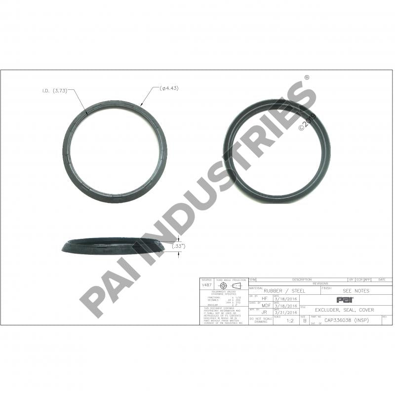 FRONT COVER EXCITER SEAL 1441275