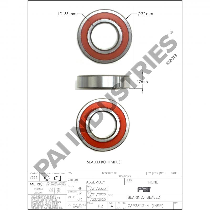 BEARING 6207-2RS