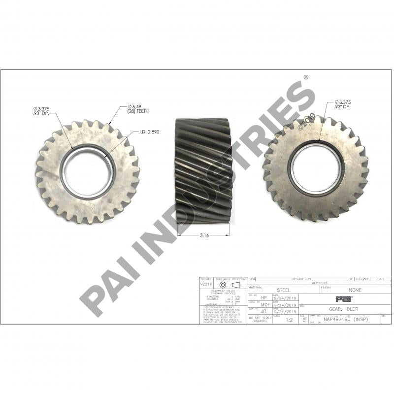 IDLER GEAR 481107C91