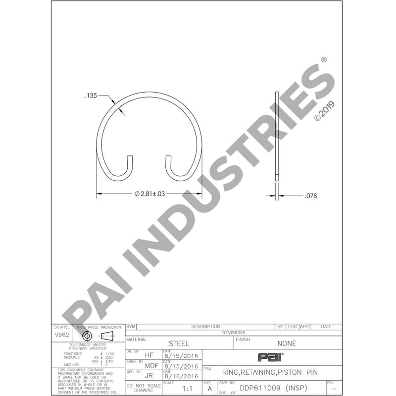 RETAINING RING A4729940341