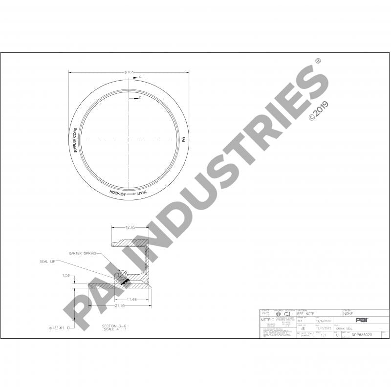 REAR SEAL KIT 23516969