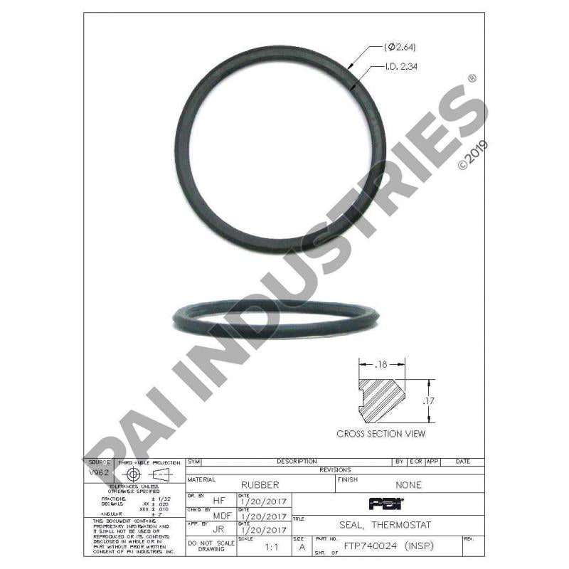 THERMOSTAT SEAL A0249972848
