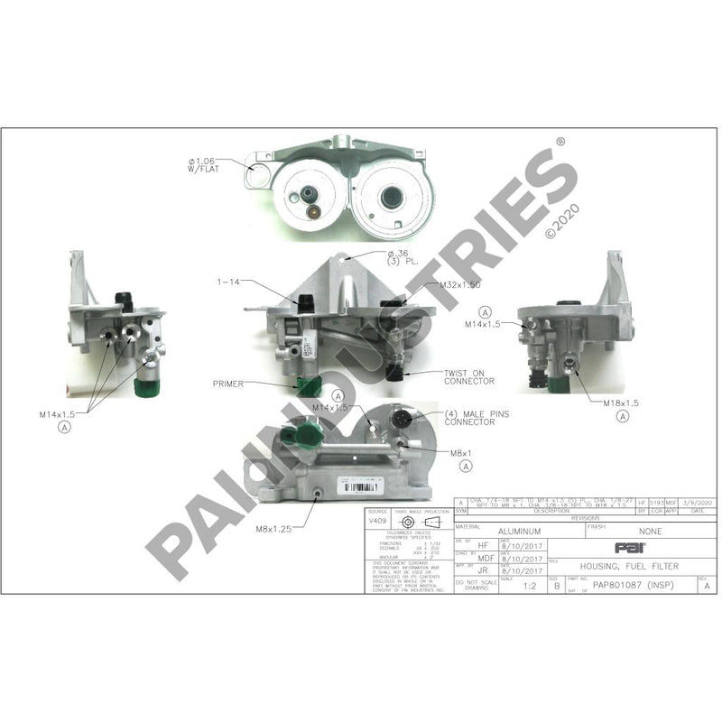 FUEL FILTER HOUSING 21023285