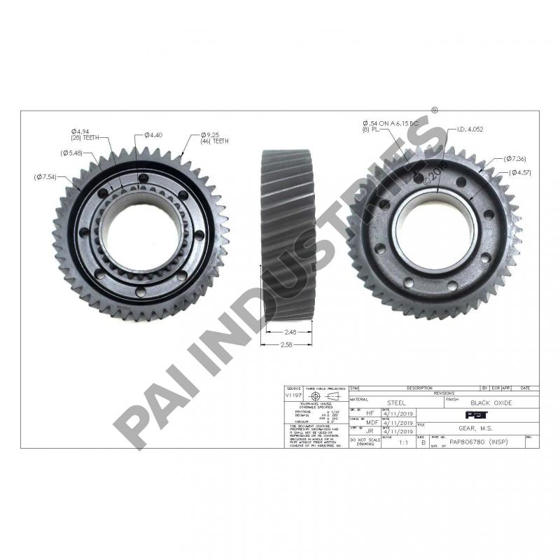 MAINSHAFT GEAR 20906486