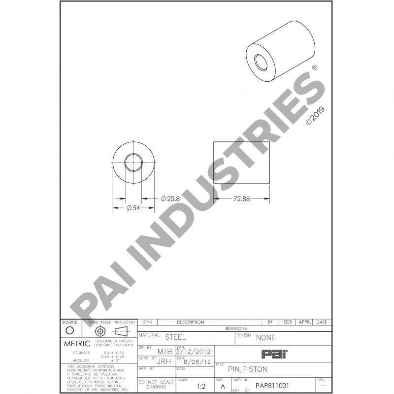 PISTON PIN 20479554