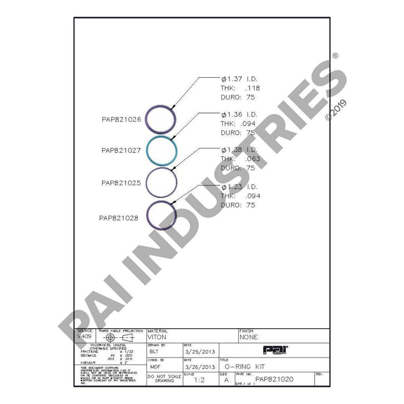 INJECTOR O-RING KIT 276948