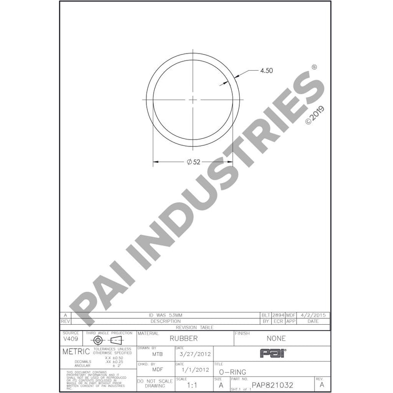 O-RING 20742560