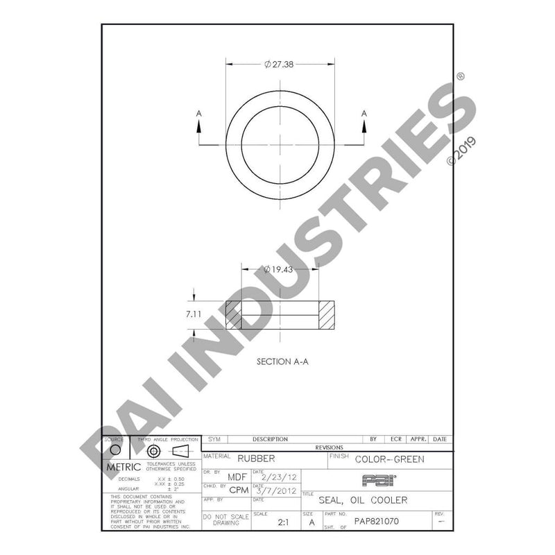 RECTANGULAR SEALING RING 471626