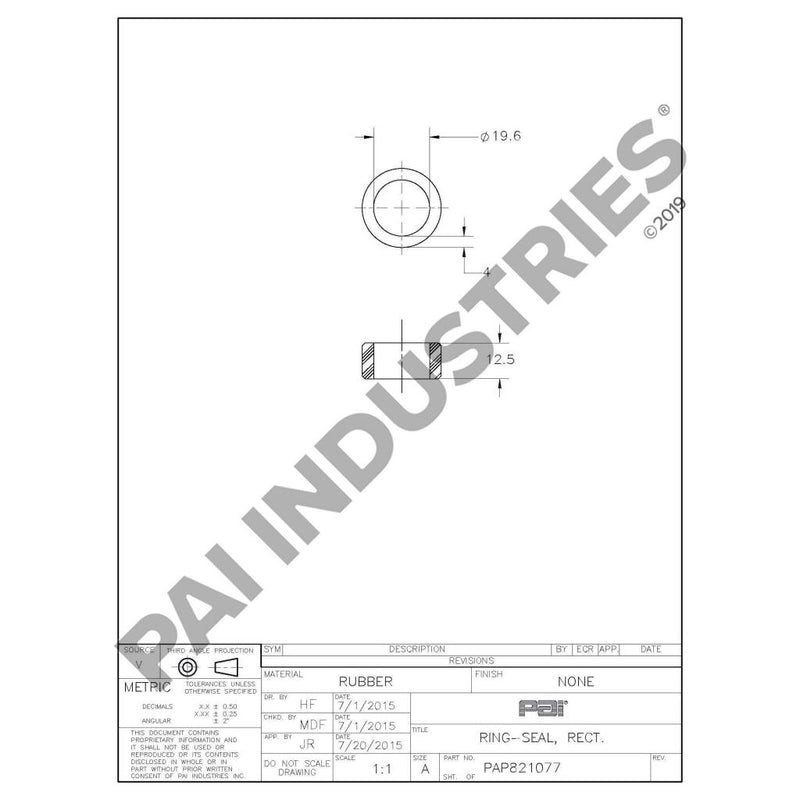 RECTANGULAR SEALING RING 469601