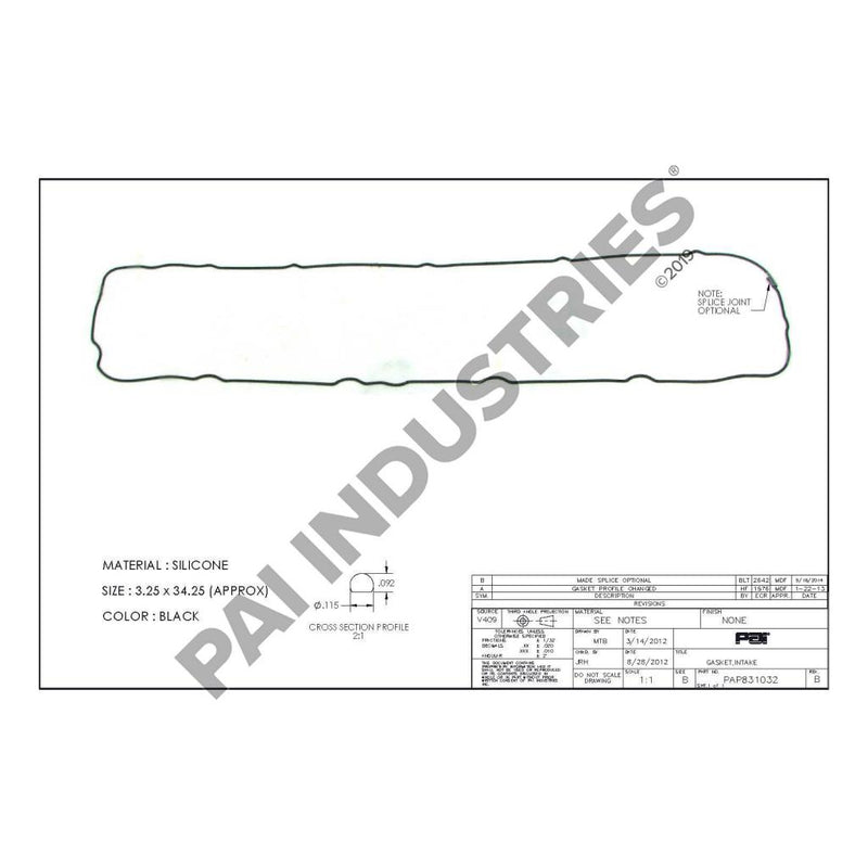 INTAKE MANIFOLD GASKET 20805850