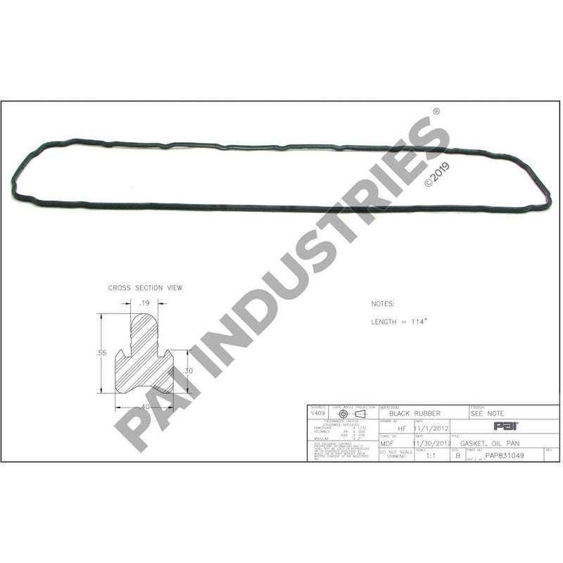 OIL PAN GASKET 20541940