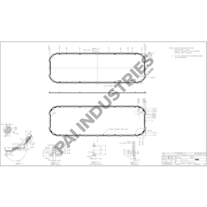 OIL PAN GASKET 21293367