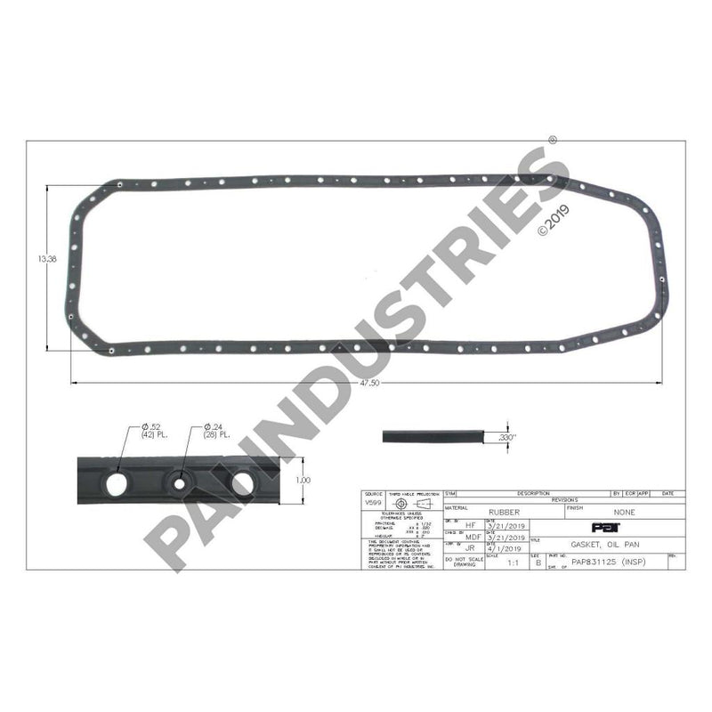 OIL PAN GASKET 425622