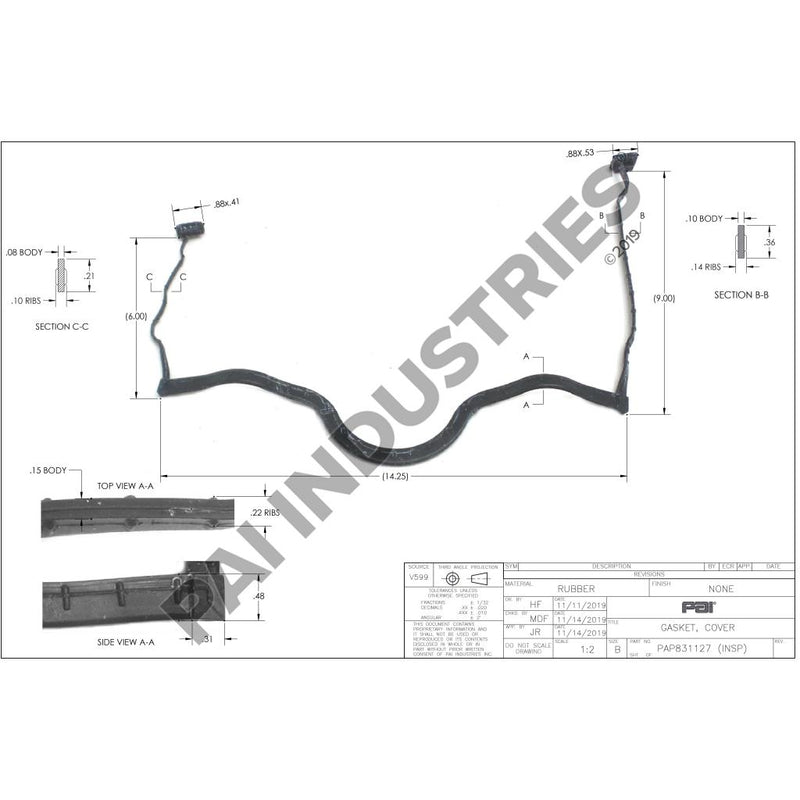 COVER GASKET 21383310