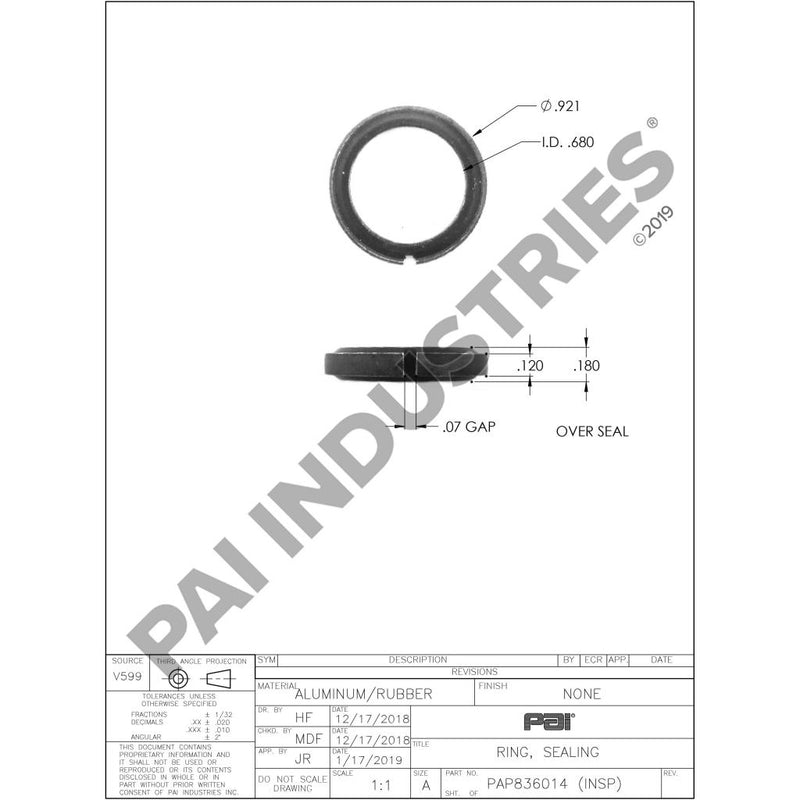 SEALING RING 20828303