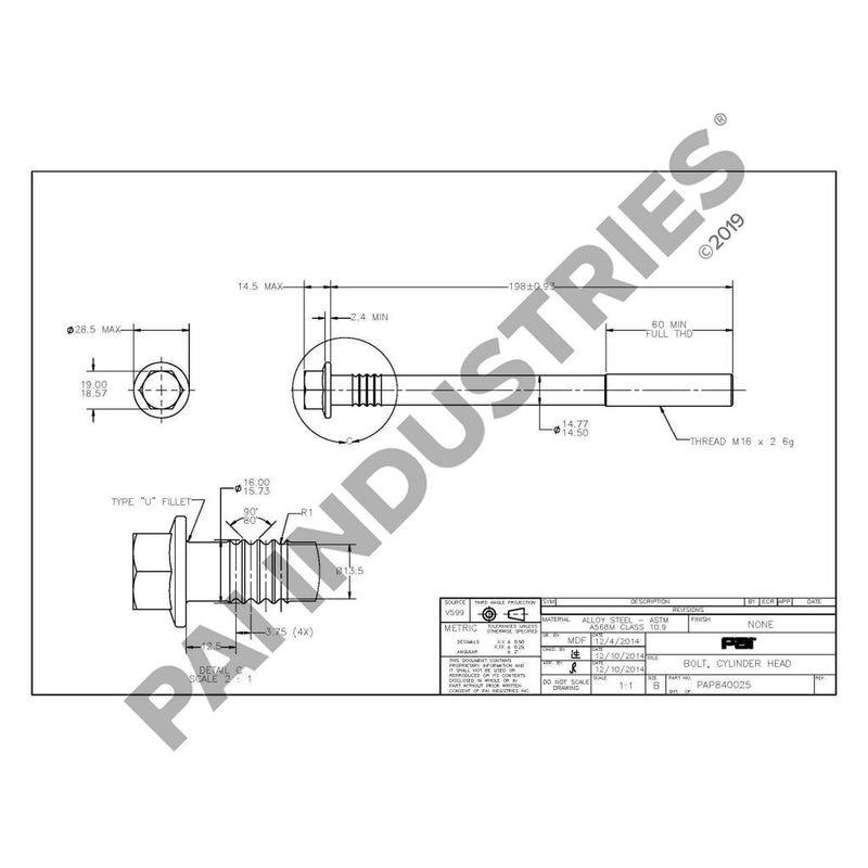 HEAD BOLT 1547419