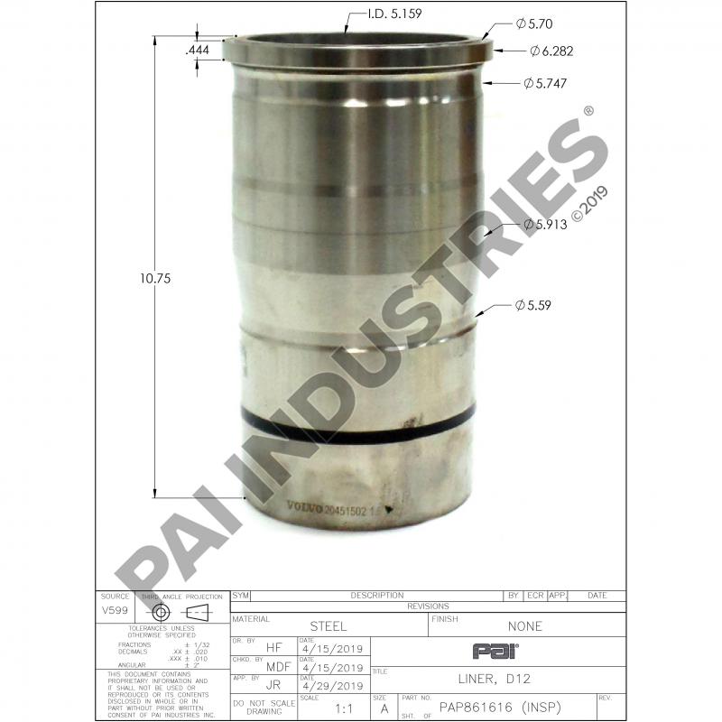 CYLINDER LINER 20451502