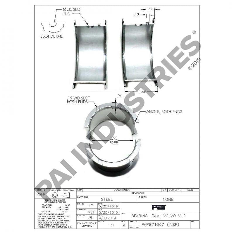 CAM BEARING 20503200