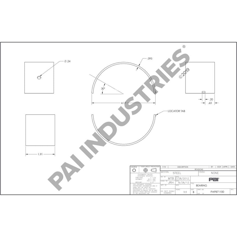 ROD BEARING 20580558