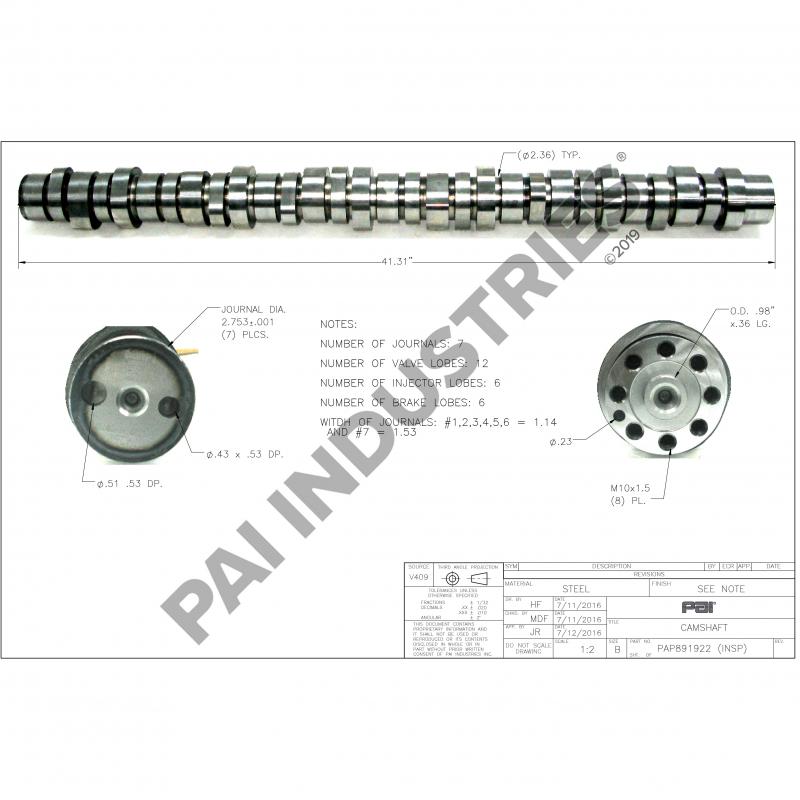 CAMSHAFT 20742607