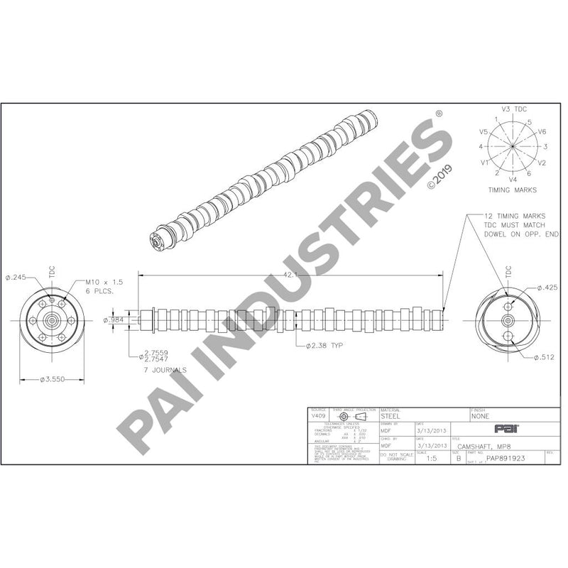 CAMSHAFT 20742610