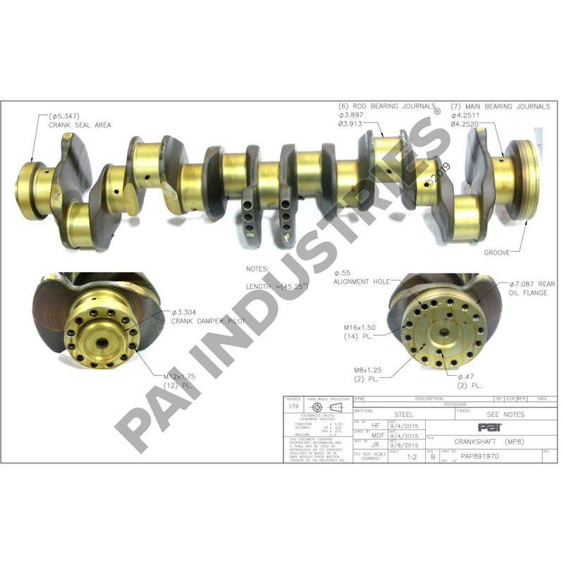 CRANKSHAFT 20486222