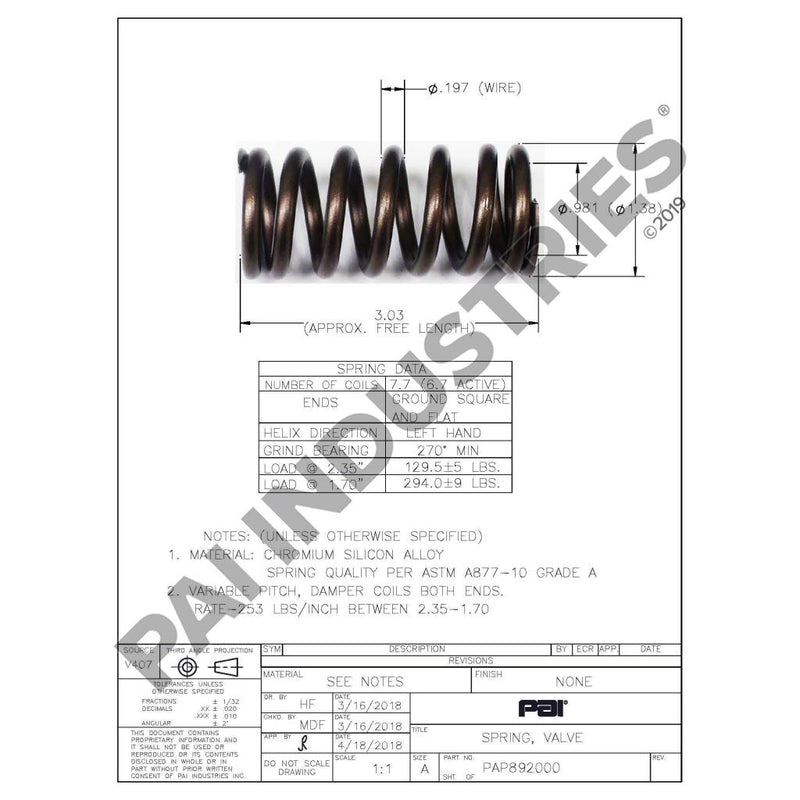 OUTER VALVE SPRING 3183210