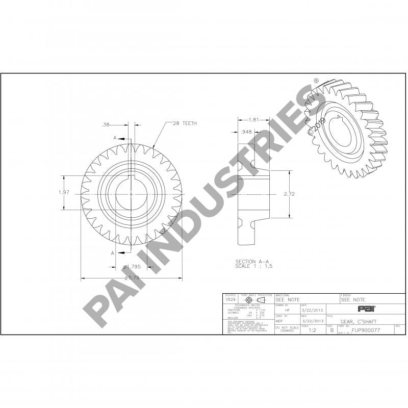COUNTERSHAFT GEAR 4301535