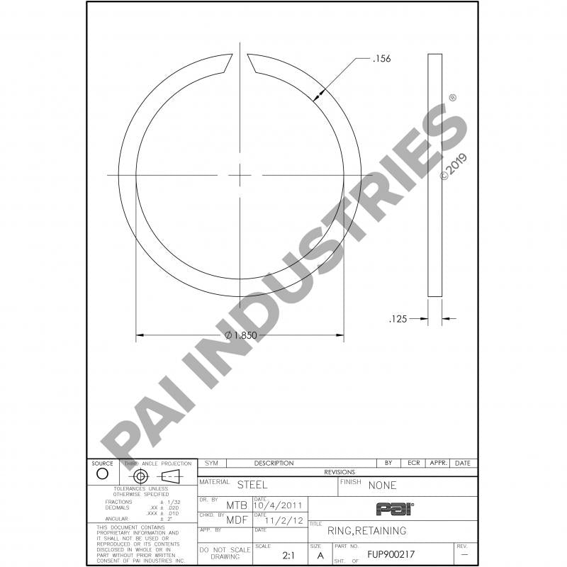 RETAINING RING 14286