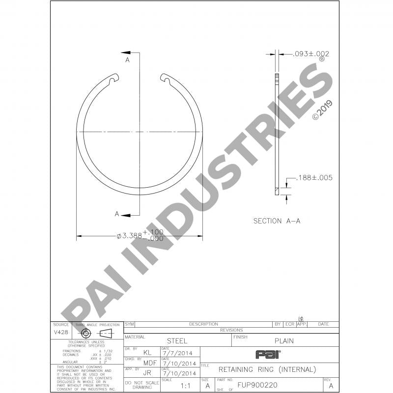 RETAINING RING 4303362