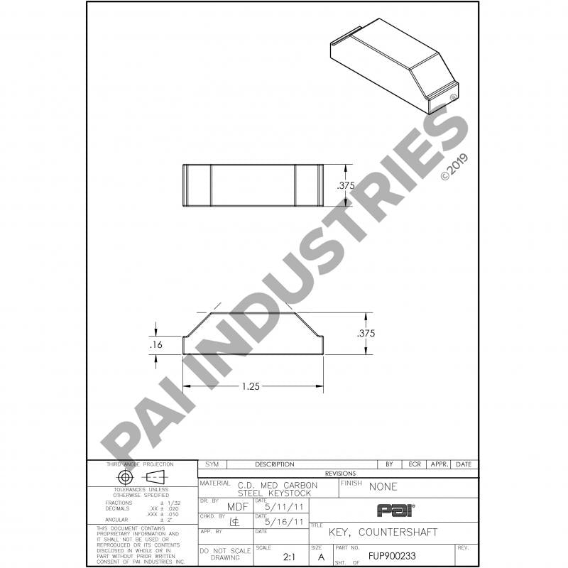 CRANKSHAFT KEY 230292