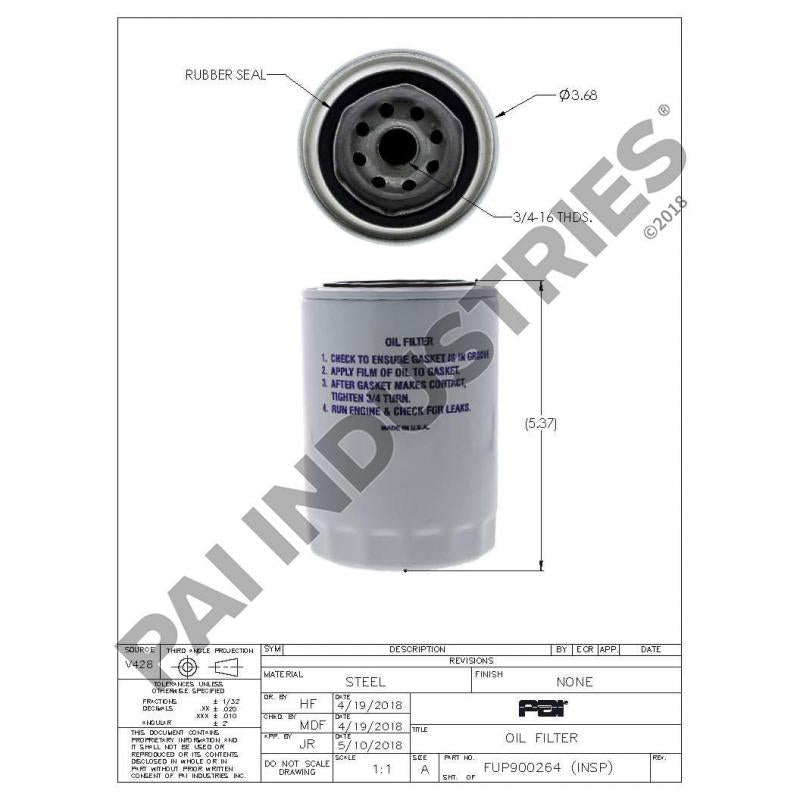 17237 OIL FILTER 17237