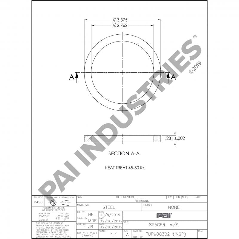 MAINSHAFT SPACER 22969