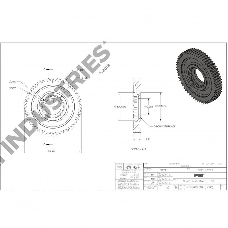 MAINSHAFT GEAR(1st) 4303716