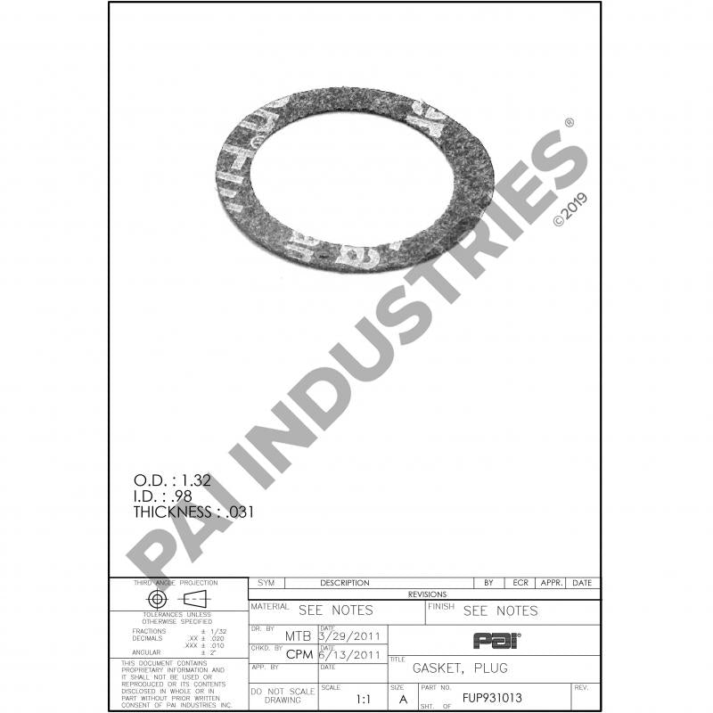 PLUG GASKET 235622