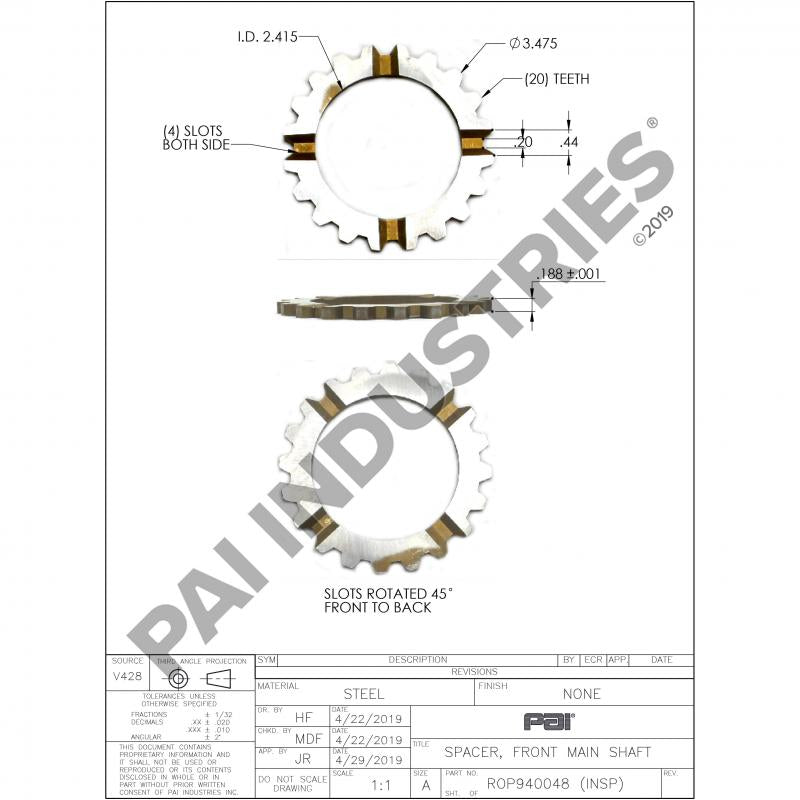 SPACER 1244M2041