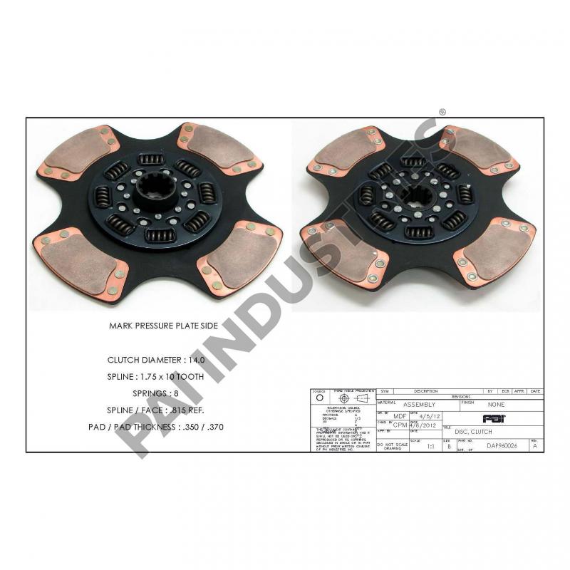 REAR CLUTCH DISC 128282