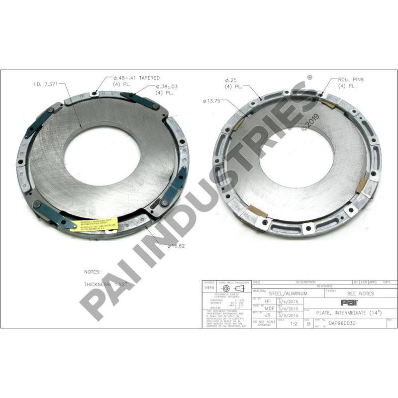 INTERMEDIATE PLATE 125197