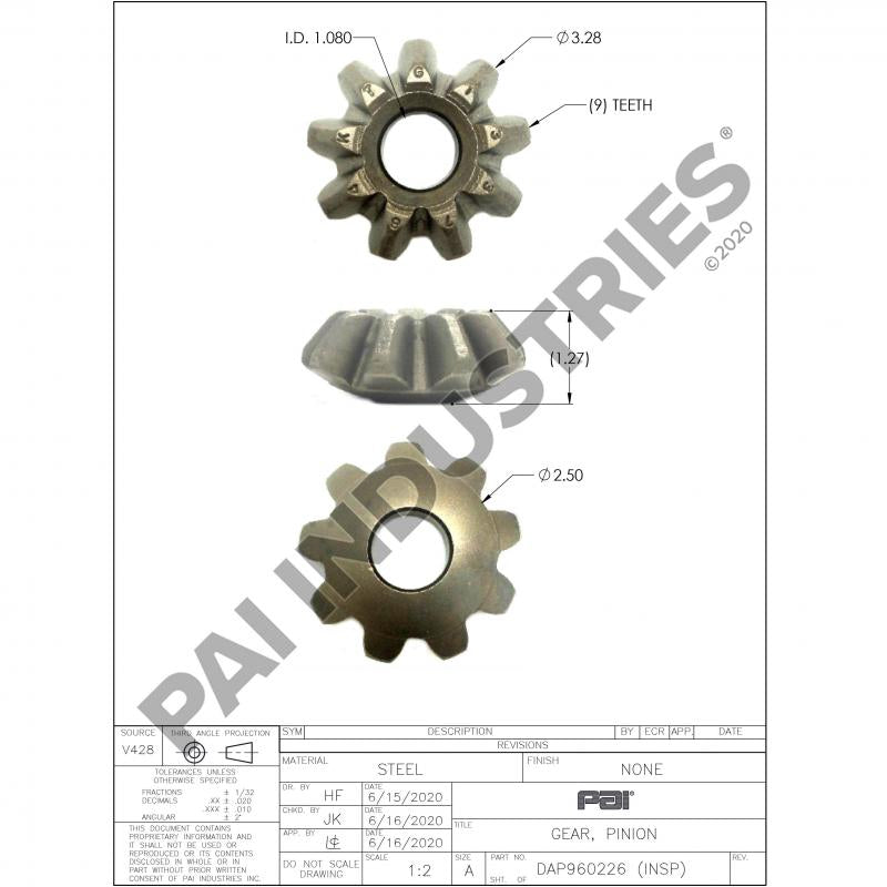 PINION GEAR 133784