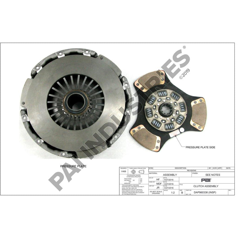 CLUTCH ASSEMBLY 104100-1