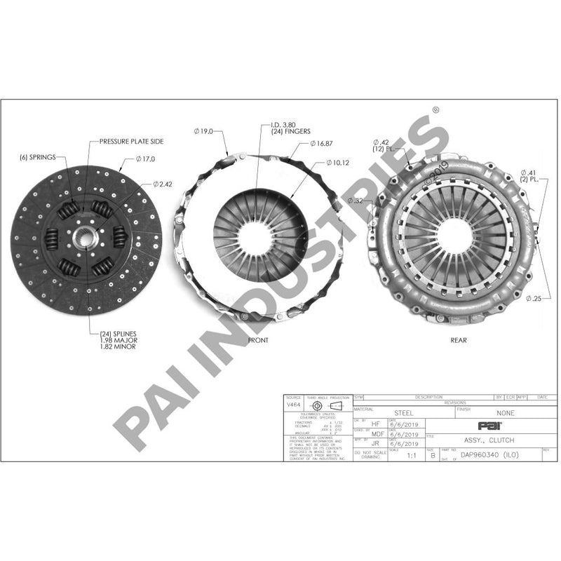 CLUTCH ASSEMBLY 104461-1