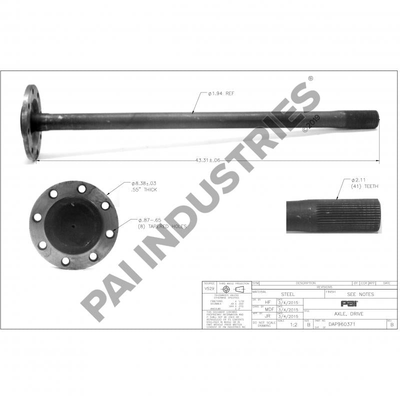 DRIVE AXLE 128517