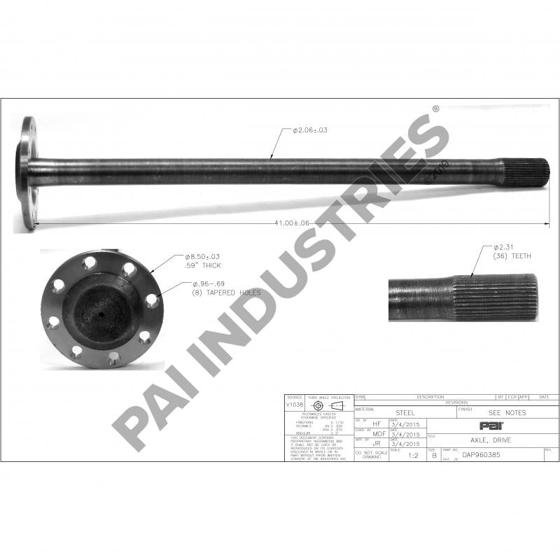 DRIVE AXLE 110890