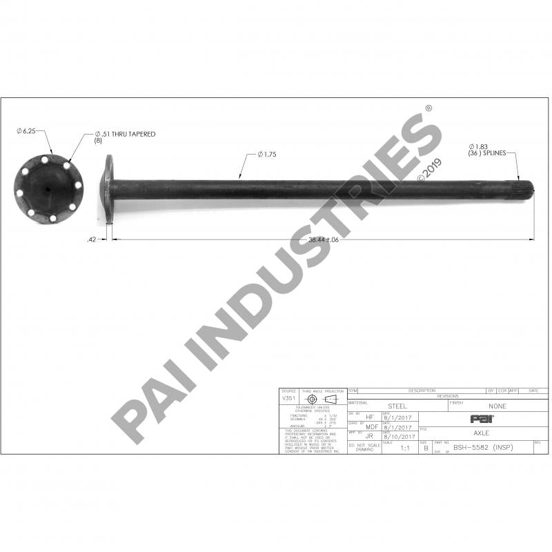 DRIVE AXLE 2719-110881