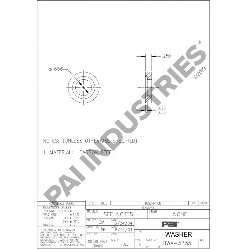 WASHER 15QD168P2